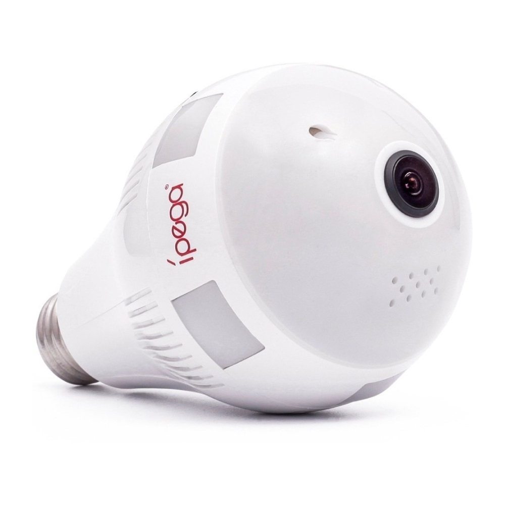 Câmera de Segurança Lampada IP Panorâmica 3d Wi fi 360 KP CA153 Ipega