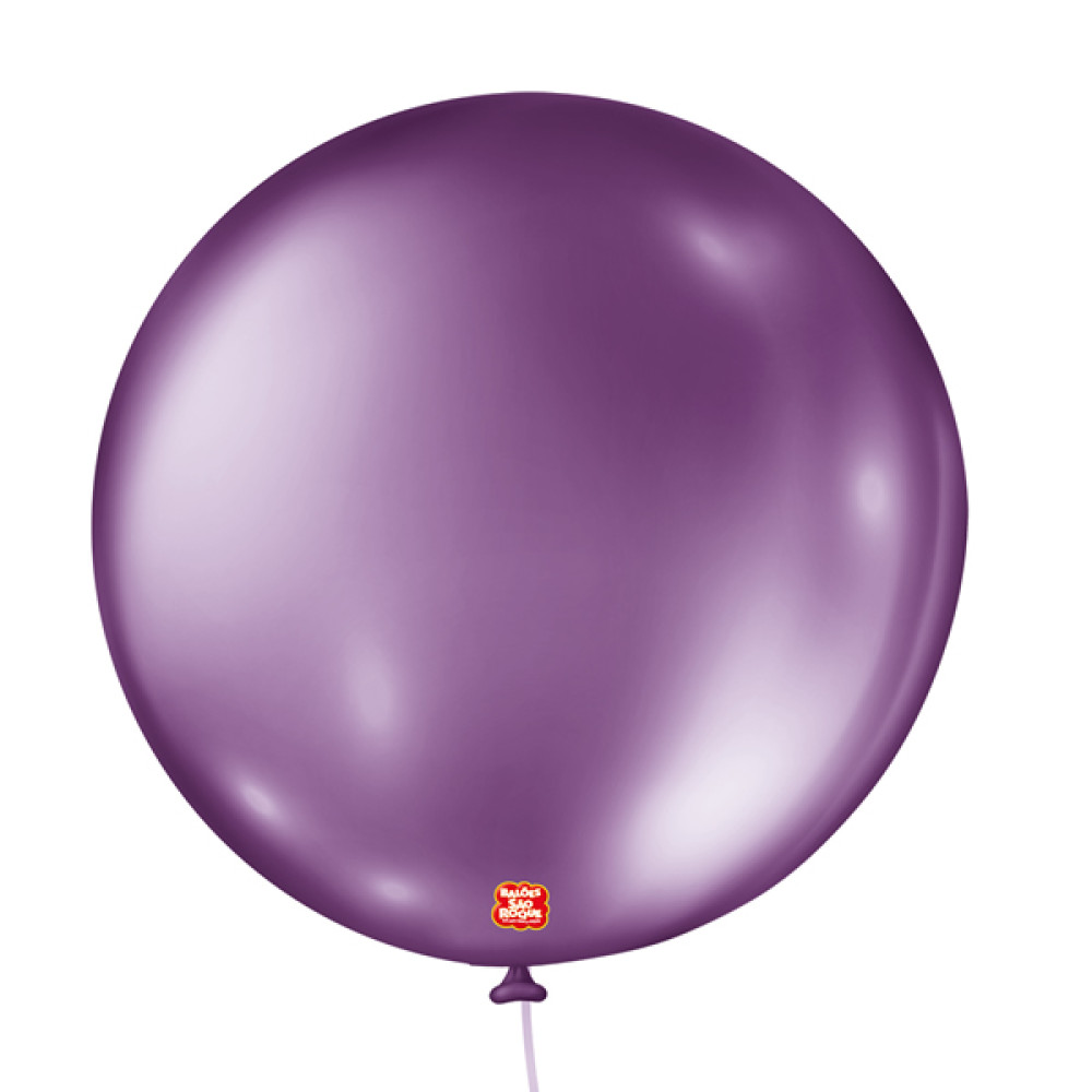 Balão Nº5 Metalizado Roxo 25un São Roque Canoas RS