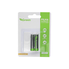 Pilha Recarregavel 1.2V AAA 1000Mah Com 2 022-1210 Green