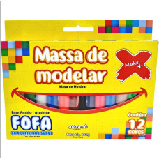 Massa de Modelar 180gr 12 Cores 13278 Make+