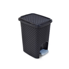 Lixeira 7 Litros Rattan Com Pedal 25738 Arqplast