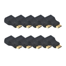 Adaptador Mini HDMI Macho x HDMI Fêmea com 10 Unidades