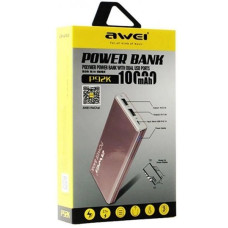 Kit 3 Unidades Power Bank 10000mAh Dourado P92K Awei