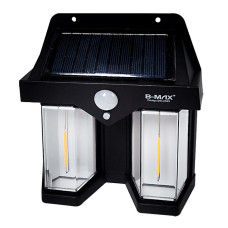 Luminária Energia Solar Com 2 Lampadas Bm-8529 B-Max