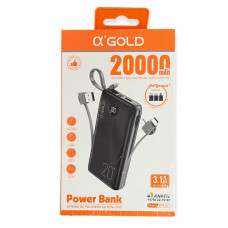 Power Bank 20000Mah Preto Bte-02 O'Gold