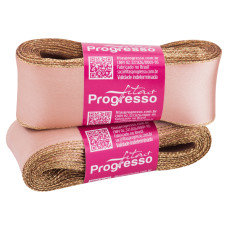 Fita Cetim Ourola Dourada Nº 9 38mm Rosa Velho 10 metros Progresso