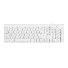 Teclado USB Dynamic Multimídia Circle DC110B Branco 65406 Vinik