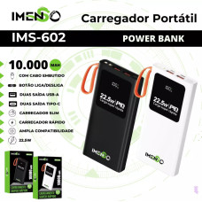 Power Bank 10000Mah Ims-602 Branco Imenso