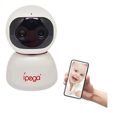 Câmera Ip Babá Lente Dupla Segurança 360° 1080p Wifi Fullhd