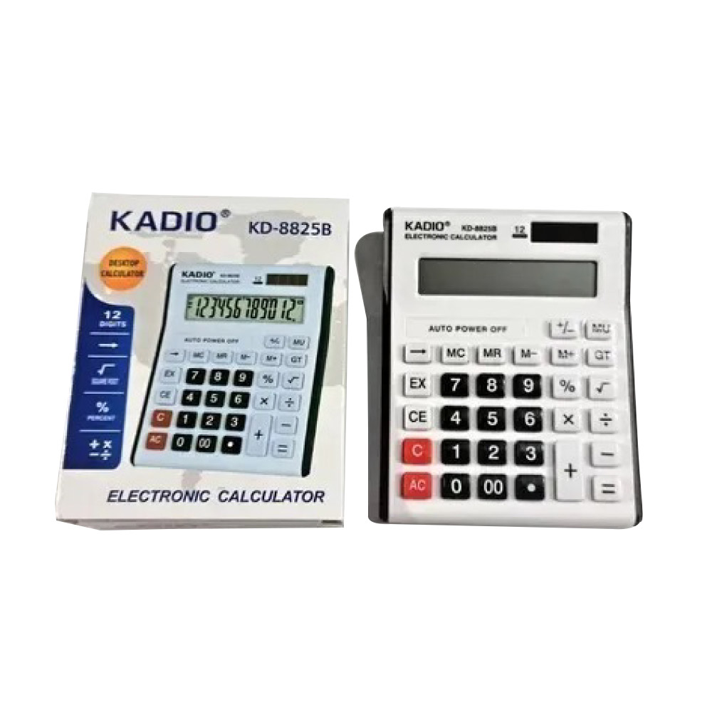 Calculadora 12 Digitos Medio Branca Kd-8825B Aiker Canoas RS