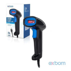 Leitor De Codigo De Barras Com Fio Lcb-150 Exbom