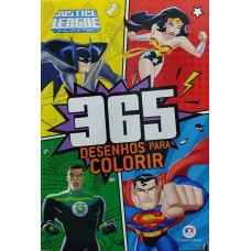 Livro 365 desenhos para colorir Liga da Justiça