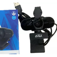 Webcam com Microfone Aitek W410 – Qualidade HD 720p para Chamadas e Lives