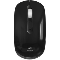 Mouse Optico Wireless Recarregavel Usb M-W80BK Preto C3Tech