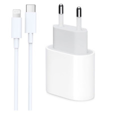 Carregador Fonte Tomada Usb-C Com Cabo Usb-C X Lightning 20W Mhje3Zz-A Apple