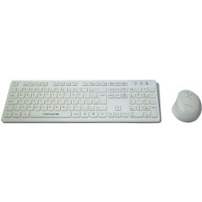 Teclado e Mouse Sem Fio Mkt-W111 Branco Tomate