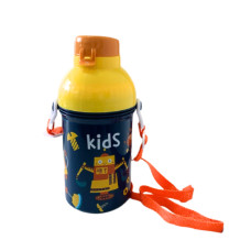 Garrafa Infantil Plastico Com Alça Azul E Amarela Wx13422 Wellmix