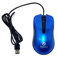 Mouse USB C/ Fio 1600 DPI Azul Sh-Mo-752 Shinka