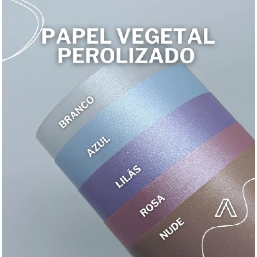 Papel Vegetal Perolado Nude A G Folhas Canoas Rs