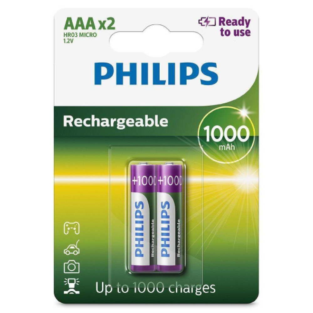 Pilha Recarreg Vel Aaa Mah Com R B Rtu Philips Canoas Rs