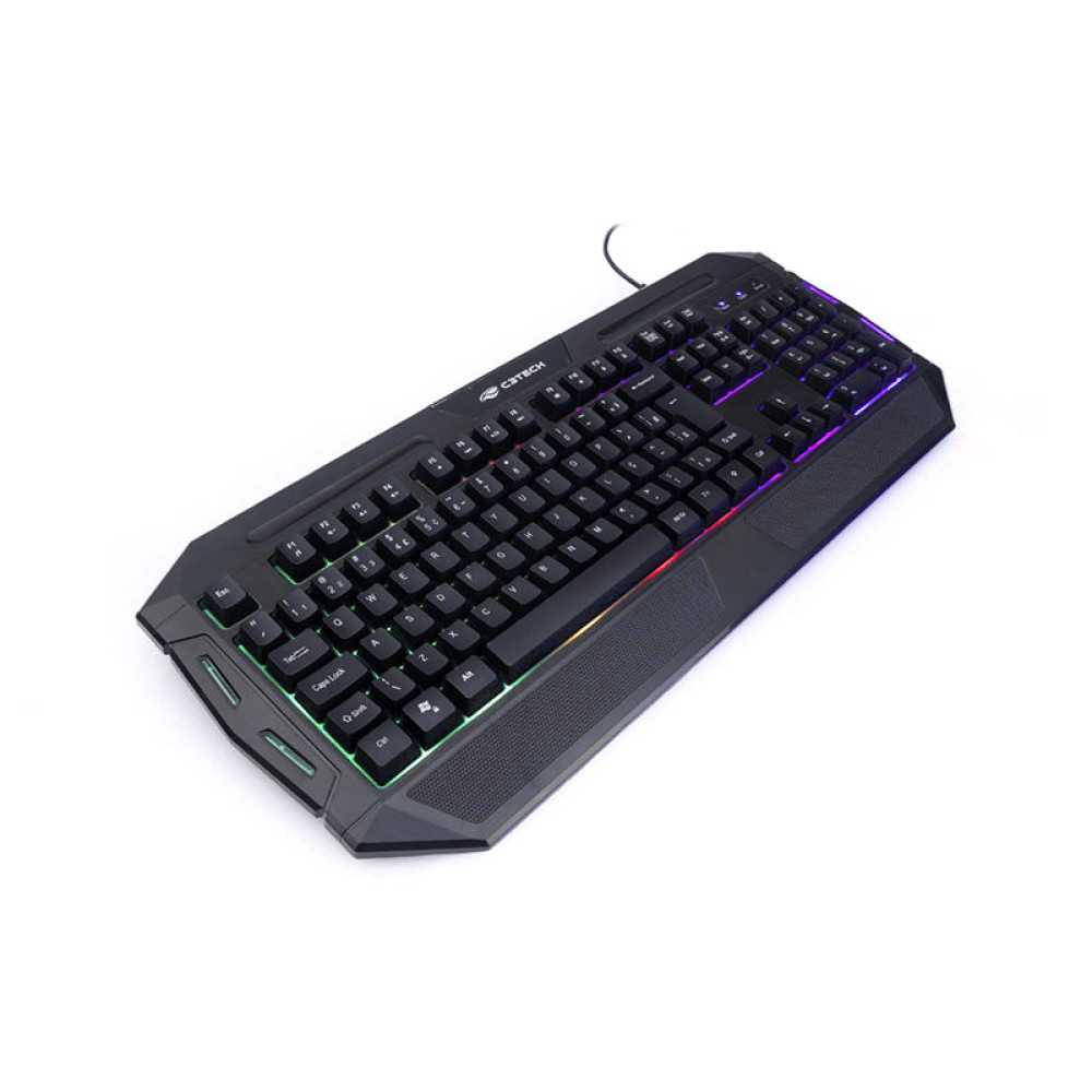 Teclado USB Gamer LED RGB Preto KG80BK C3Tech Canoas RS