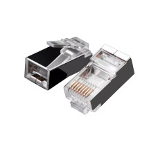 Conector Rj45 Cat5E Blindado Embalagem C/10 Unidades 062-0047 5+ 